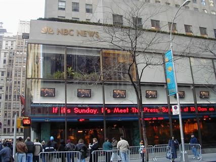 NBC Studios, Rockefeller Centre<br>Location: <a href="https://www.google.com/maps/search/?api=1&query=40.75852,-73.97895" target="_new">Rockefeller Plaza</a>
